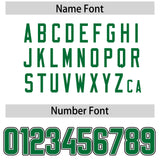 Custom White Kelly Green Personalized Neckline Square Classic Authentic Football Jersey