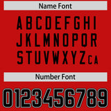 Custom Red Black Personalized Neckline Square Classic Authentic Football Jersey