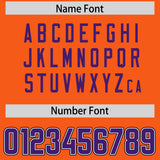 Custom Orange Purple Personalized Neckline Square Classic Authentic Football Jersey