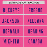 Custom Pink Purple Personalized Neckline Square Classic Authentic Football Jersey