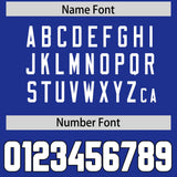 Custom Royal White Personalized Neckline Square Classic Authentic Football Jersey