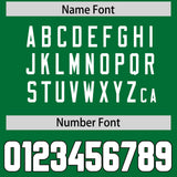 Custom Kelly Green White Personalized Neckline Square Classic Authentic Football Jersey