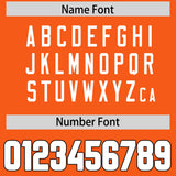 Custom Orange White Personalized Neckline Square Classic Authentic Football Jersey