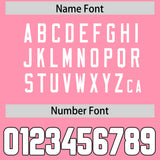 Custom Light Pink White Personalized Neckline Square Classic Authentic Football Jersey