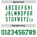 Custom White Kelly Green Personalized Neckline Square Classic Authentic Football Jersey
