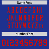 Custom Royal Red Personalized Neckline Square Classic Authentic Football Jersey