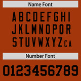 Custom Texas Orange Black Personalized Neckline Square Classic Authentic Football Jersey