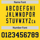 Custom Gold Navy Personalized Neckline Square Classic Authentic Football Jersey