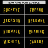 Custom Black Old Gold Personalized Neckline Square Classic Authentic Football Jersey