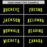 Custom Black Fluorescent Green Personalized Neckline Square Classic Authentic Football Jersey
