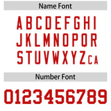 Custom White Red Personalized Neckline Square Classic Authentic Football Jersey