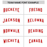 Custom White Red Personalized Neckline Square Classic Authentic Football Jersey