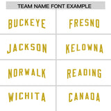 Custom White Old Gold Personalized Neckline Square Classic Authentic Football Jersey