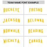Custom White Yellow Personalized Neckline Square Classic Authentic Football Jersey