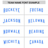 Custom White Powder Blue Personalized Neckline Square Classic Authentic Football Jersey