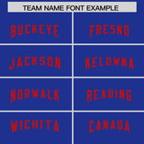 Custom Royal Red Personalized Neckline Square Classic Authentic Football Jersey