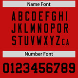 Custom Red Black Personalized Neckline Square Classic Authentic Football Jersey