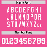 Custom Pink White Personalized Neckline Square Classic Authentic Football Jersey