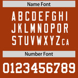 Custom Texas Orange White Personalized Neckline Square Classic Authentic Football Jersey