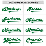 Custom White Kelly Green Personalized Neckline Square Classic Authentic Football Jersey