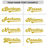 Custom White Old Gold Personalized Neckline Square Classic Authentic Football Jersey