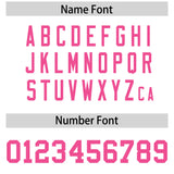 Custom White Pink Personalized Neckline Square Classic Authentic Football Jersey