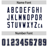 Custom White Navy Personalized Neckline Square Classic Authentic Football Jersey