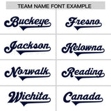 Custom White Navy Personalized Neckline Square Classic Authentic Football Jersey