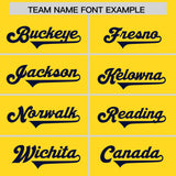 Custom Gold Navy Personalized Neckline Square Classic Authentic Football Jersey