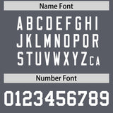 Custom Dark Gray White Personalized Neckline Square Classic Authentic Football Jersey