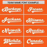 Custom Orange White Personalized Neckline Square Classic Authentic Football Jersey