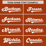 Custom Texas Orange White Personalized Neckline Square Classic Authentic Football Jersey