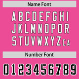 Custom Pink Personalized Shoulder Cut Two-Tone Authentic Football Jersey