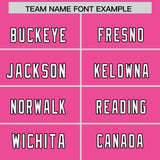 Custom Pink Personalized Shoulder Cut Two-Tone Authentic Football Jersey