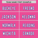 Custom Pink Personalized Shoulder Cut Two-Tone Authentic Football Jersey