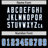 Custom Black Personalized Shoulder Cut Two-Tone Authentic Football Jersey