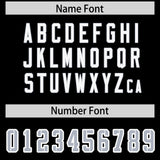 Custom Black Personalized Shoulder Cut Two-Tone Authentic Football Jersey