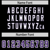 Custom Black Personalized Shoulder Cut Two-Tone Authentic Football Jersey