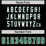 Custom Black Personalized Shoulder Cut Two-Tone Authentic Football Jersey