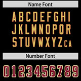 Custom Black Personalized Shoulder Cut Two-Tone Authentic Football Jersey