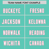 Custom Bright Green Personalized Shoulder Cut Two-Tone Authentic Football Jersey