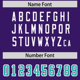 Custom Purple Personalized Shoulder Cut Two-Tone Authentic Football Jersey
