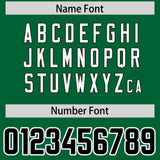 Custom Kelly Green Personalized Shoulder Cut Two-Tone Authentic Football Jersey