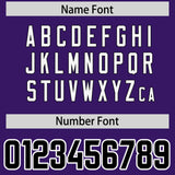 Custom Purple Personalized Shoulder Cut Two-Tone Authentic Football Jersey