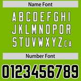 Custom Neon Green Personalized Shoulder Cut Two-Tone Authentic Football Jersey