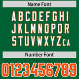 Custom Kelly Green Personalized Shoulder Cut Two-Tone Authentic Football Jersey
