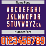 Custom Purple Personalized Shoulder Cut Two-Tone Authentic Football Jersey