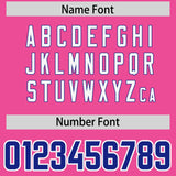 Custom Pink Personalized Shoulder Cut Two-Tone Authentic Football Jersey