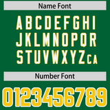 Custom Kelly Green Personalized Shoulder Cut Two-Tone Authentic Football Jersey