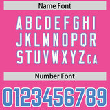 Custom Pink Personalized Shoulder Cut Two-Tone Authentic Football Jersey